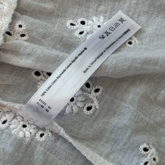 Anthropologie Maeve Cotton Lace Open Cardigan Tie Front Tassel - Picture 7 of 12